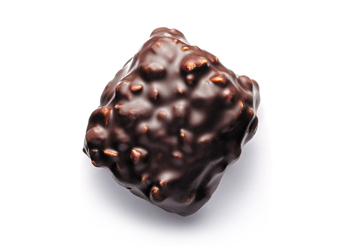 Malakoffs pistache enrobés de chocolat noir